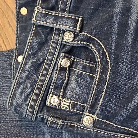 WILD AND FREE Miss Me Jeans Boyfriend Capri Size 26 ♠♠♠ - Picture 7 of 12